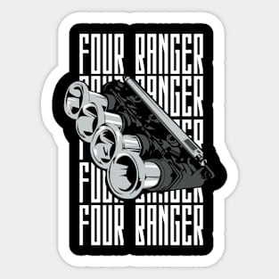 Four 4 Cylinder Engine Sticker